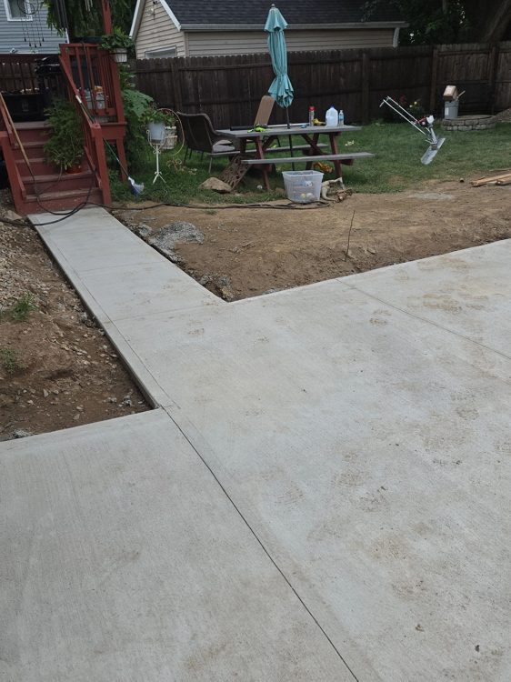 Walkway and patio connection