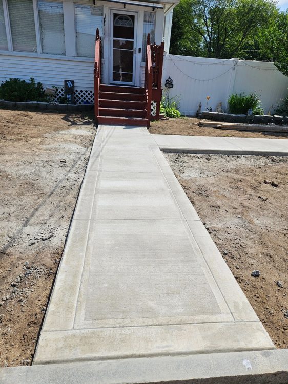 A new path to the front steps