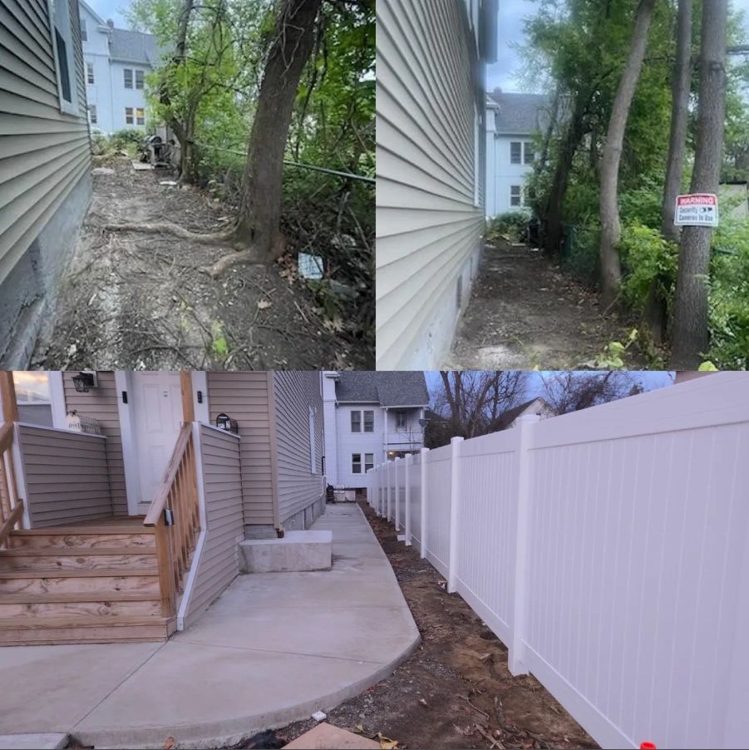 Side-yard walkway transformation